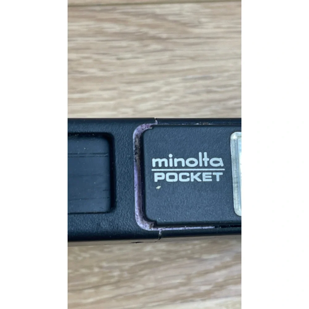Minolta Autopak 430E Pocket 110 Film Camera Vintage Black with Flash